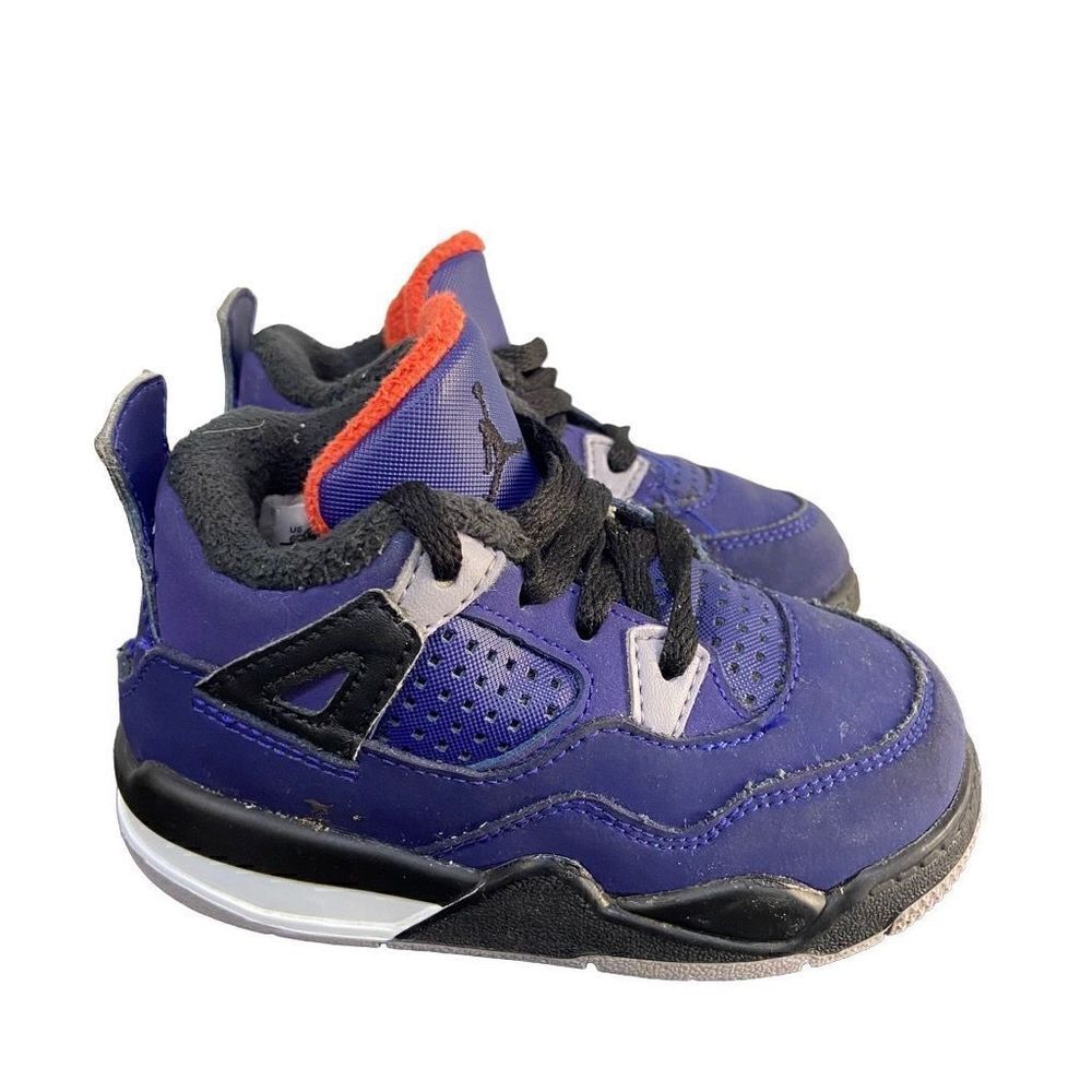 Nike Air Jordan IV Winterized Loyal Blue Sneakers BQ7670-401 Toddler Size 6C